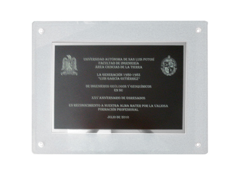 Estaca de placa conmemorativa, marcador de metal resistente, placa de  recuerdo en negro, oro y plata, placa conmemorativa para exteriores, placa